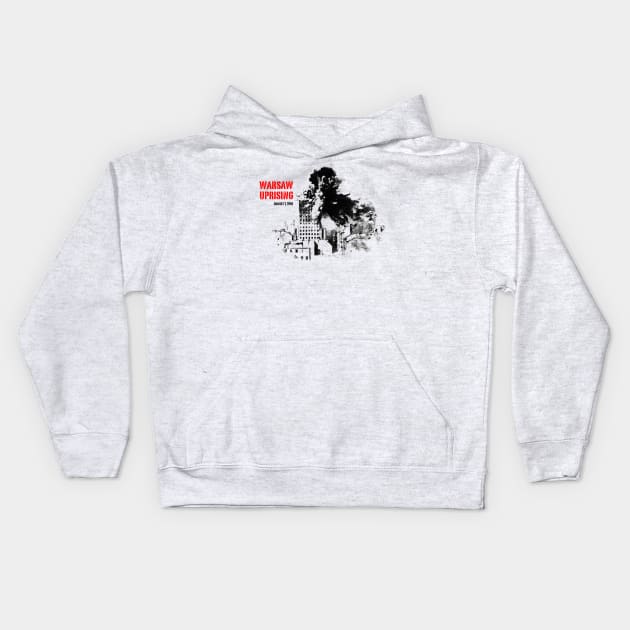 Warsaw Uprising Kids Hoodie by vivalarevolucio